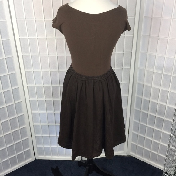 ModBod Brown Cap Sleeved Shirt S NWOT - Picture 3 of 7